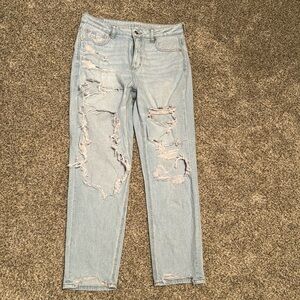 Light Wash Strigid Mom Jeans, size 10 Regular.  Worn